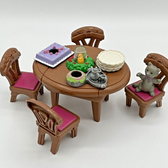 1999 Fisher Price Loving Family Celebrations Dining Room Set Complete & Working - Picture 1 of 16